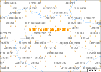 map of Saint-Jean-de-la-Forêt