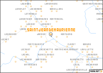 map of Saint-Jean-de-Maurienne