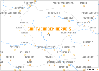map of Saint-Jean-de-Minervois