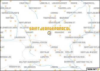 map of Saint-Jean-de-Paracol