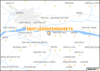 map of Saint-Jean-des-Mauvrets