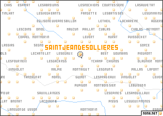 map of Saint-Jean-des-Ollières