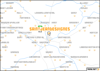 map of Saint-Jean-des-Vignes