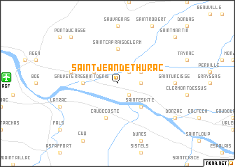 map of Saint-Jean-de-Thurac