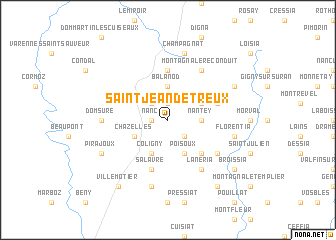 map of Saint-Jean-dʼÉtreux