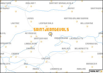 map of Saint-Jean-de-Vals