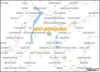 map of Saint-Jean-de-Vaux