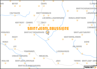 map of Saint-Jean-la-Bussière