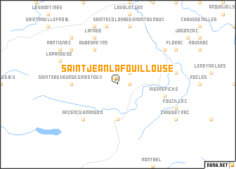 map of Saint-Jean-la-Fouillouse