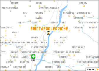 map of Saint-Jean-le-Priche