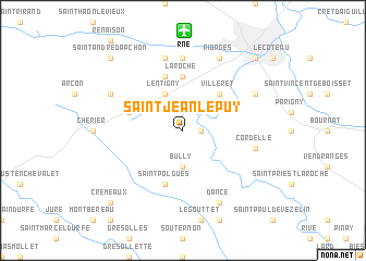 map of Saint-Jean-le-Puy