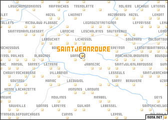 map of Saint-Jean-Roure