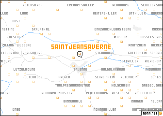 map of Saint-Jean-Saverne