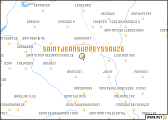 map of Saint-Jean-sur-Reyssouze