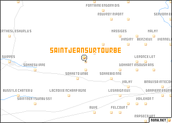 map of Saint-Jean-sur-Tourbe