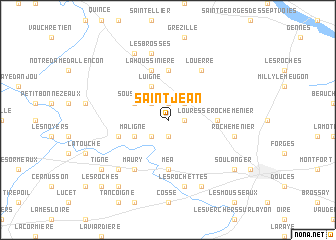 map of Saint-Jean