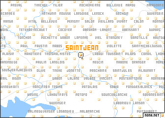 map of Saint-Jean