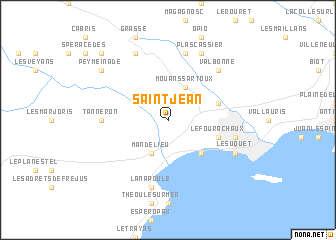 map of Saint-Jean