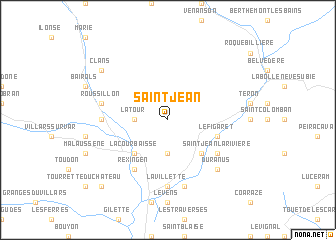 map of Saint-Jean