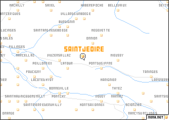 map of Saint-Jeoire