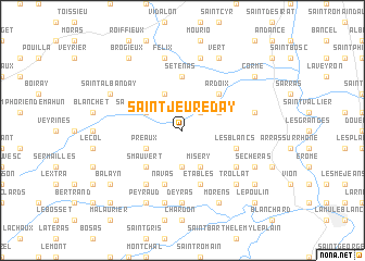map of Saint-Jeure-dʼAy