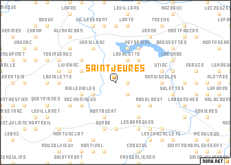 map of Saint-Jeures