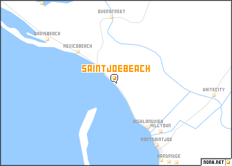 map of Saint Joe Beach