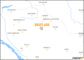 map of Saint Joe