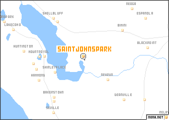 map of Saint Johns Park