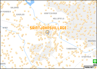 map of Saint Johns Village