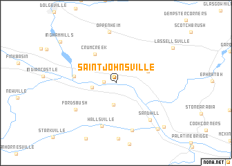 map of Saint Johnsville