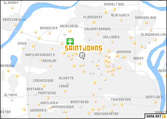 map of Saint Johns