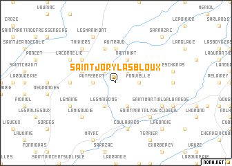 map of Saint-Jory-las-Bloux