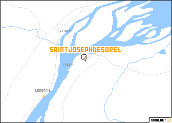 map of Saint-Joseph-de-Sorel