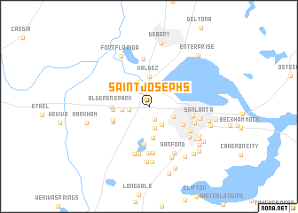 map of Saint Josephs