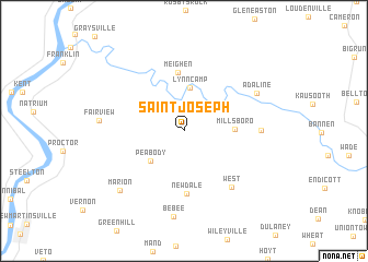 map of Saint Joseph