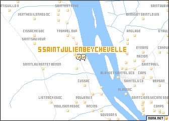 map of Saint-Julien-Beychevelle