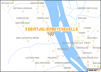 map of Saint-Julien-Beychevelle