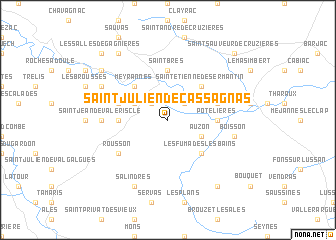 map of Saint-Julien-de-Cassagnas