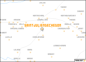 map of Saint-Julien-de-Chédon