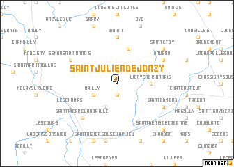map of Saint-Julien-de-Jonzy