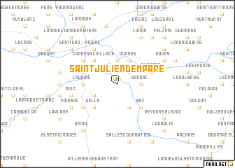 map of Saint-Julien-dʼEmpare
