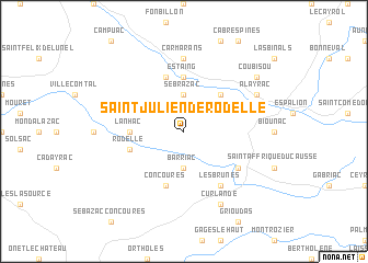 map of Saint-Julien-de-Rodelle