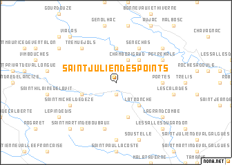 map of Saint-Julien-des-Points
