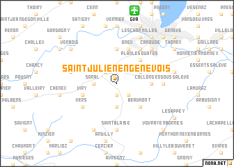 map of Saint-Julien-en-Genevois