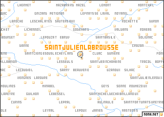 map of Saint-Julien-Labrousse