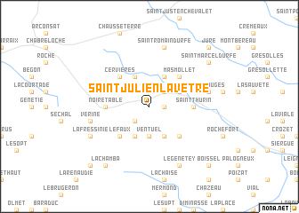 map of Saint-Julien-la-Vêtre