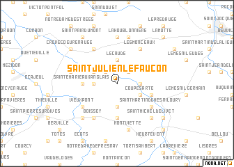map of Saint-Julien-le-Faucon