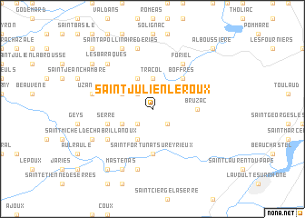 map of Saint-Julien-le-Roux