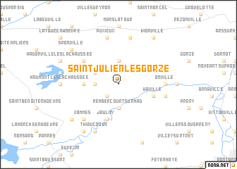 map of Saint-Julien-lès-Gorze